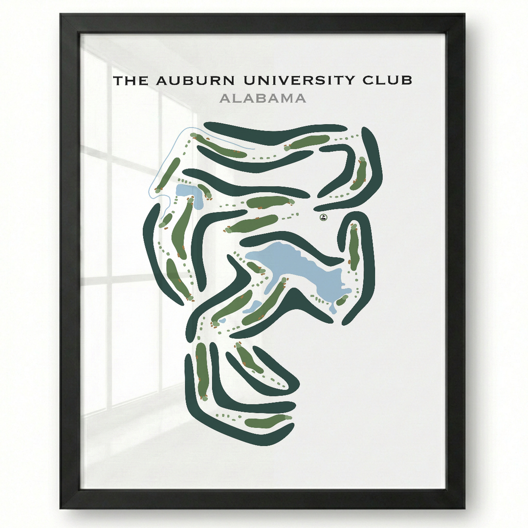 Auburn University Club, Alabama - Printed Golf Course