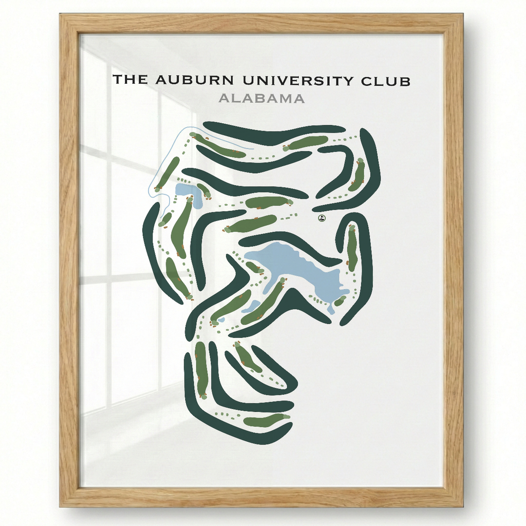 Auburn University Club, Alabama - Printed Golf Course