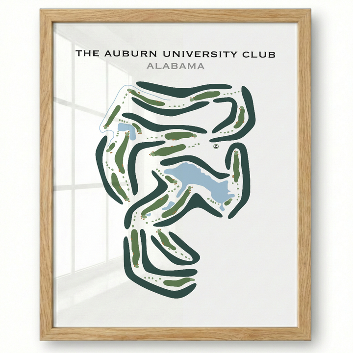 Auburn University Club, Alabama - Printed Golf Course
