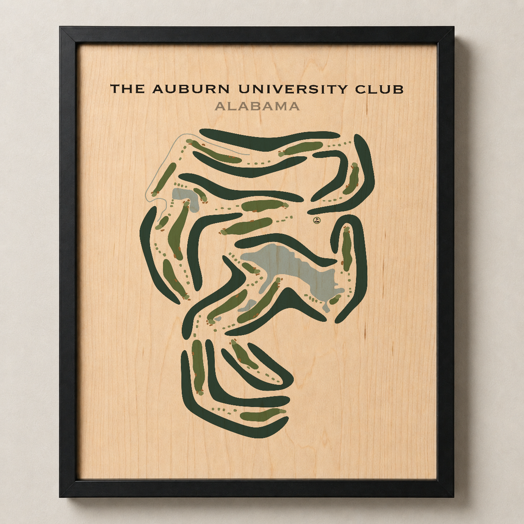 Auburn University Club, Alabama - Printed Golf Course