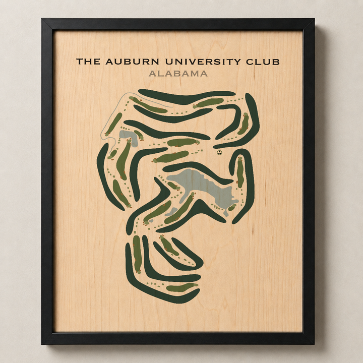 Auburn University Club, Alabama - Printed Golf Course