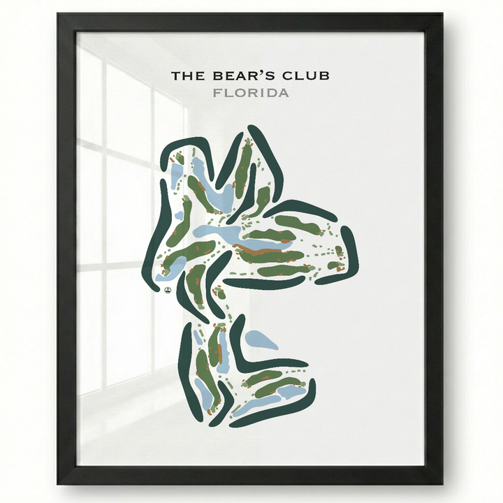 The Bear's Club, Florida - Printed Golf Courses