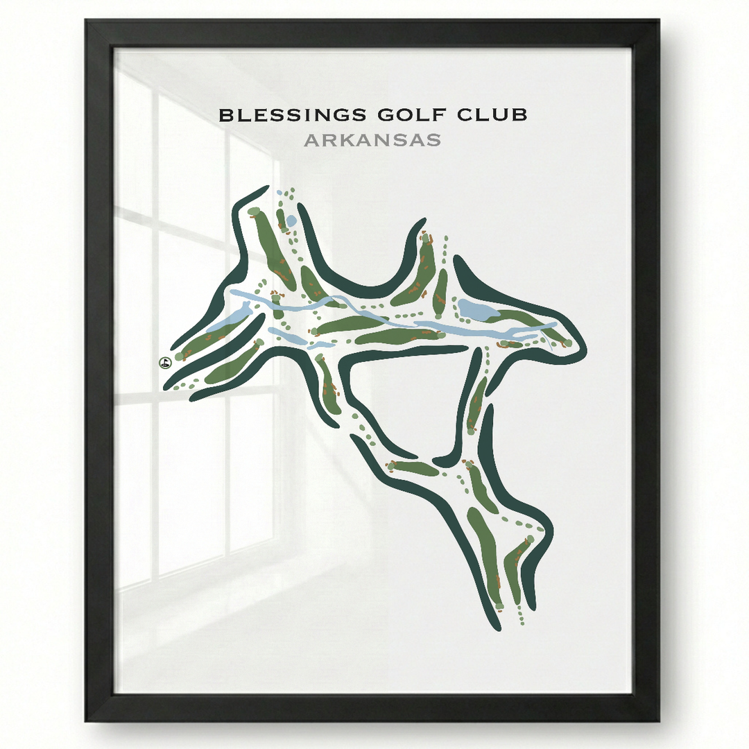 Blessings Golf Club, Arkansas - Printed Golf Courses