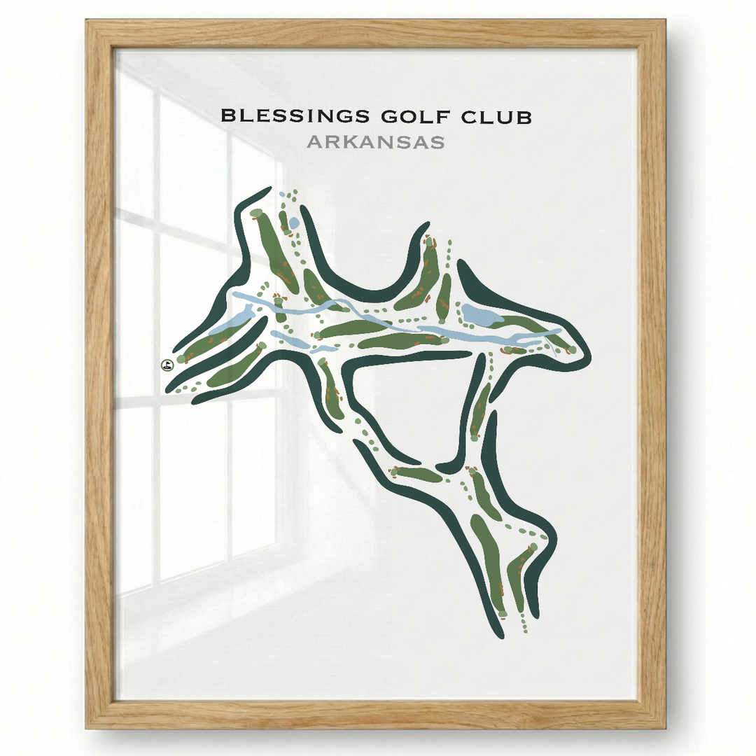 Blessings Golf Club, Arkansas - Printed Golf Courses