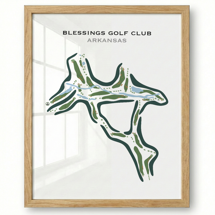 Blessings Golf Club, Arkansas - Printed Golf Courses