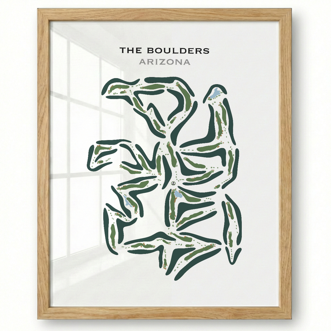 The Boulders, Arizona - Printed Golf Course