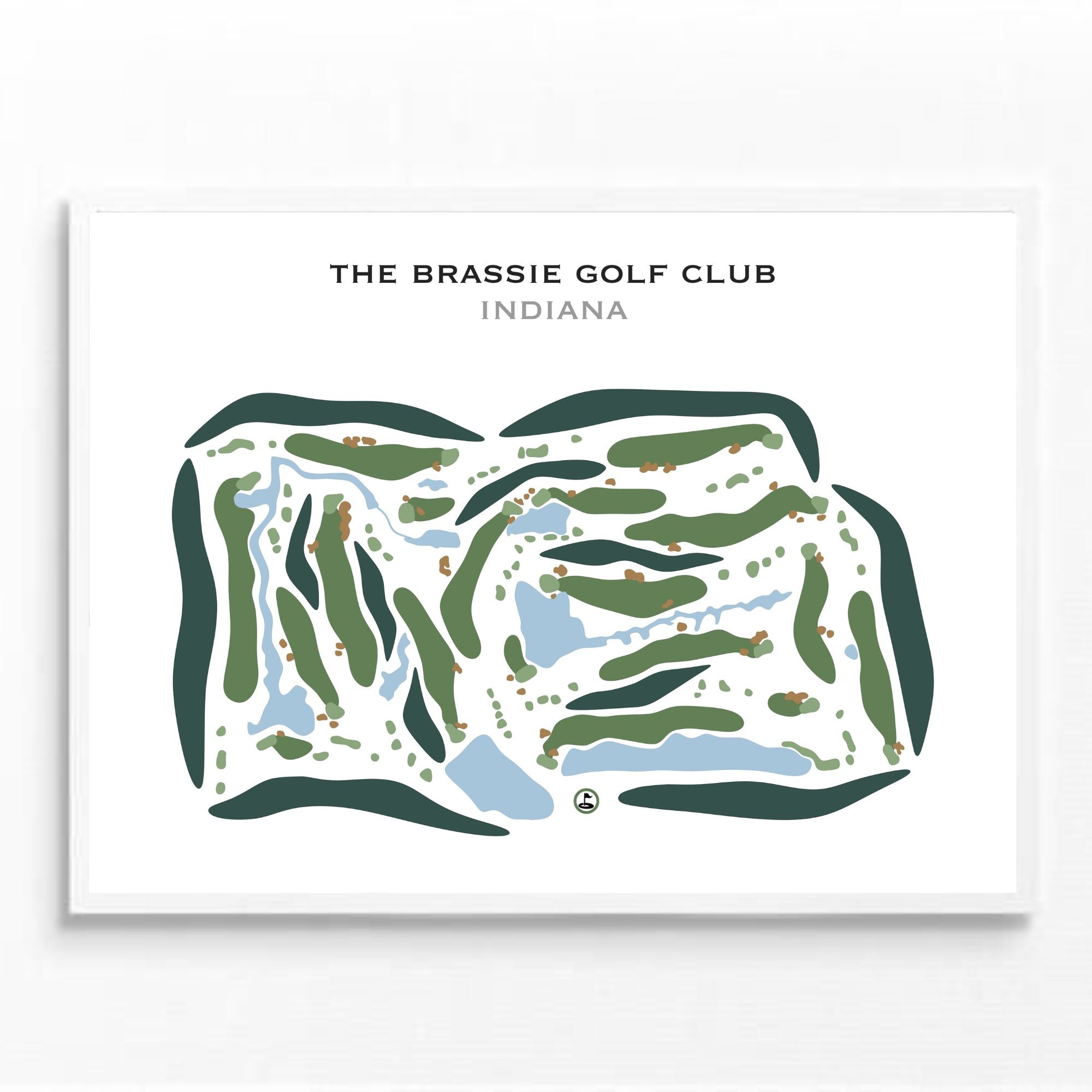 Buy the best printed golf course The Brassie Golf Club Indiana Golf