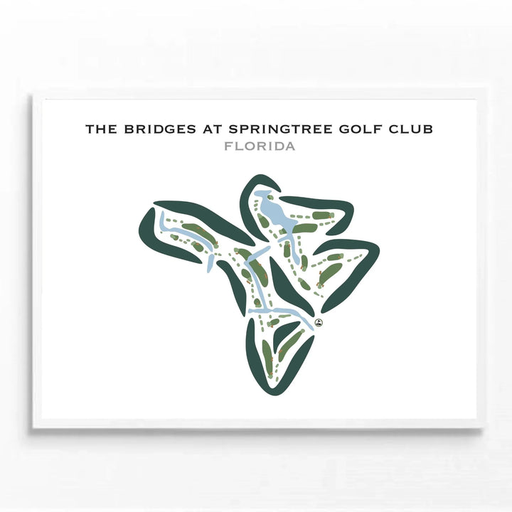 The Bridges at Springtree Golf Club, Florida - Printed Golf Courses