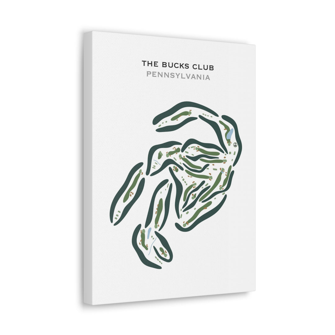 The Bucks Club, Pennsylvania - Printed Golf Courses