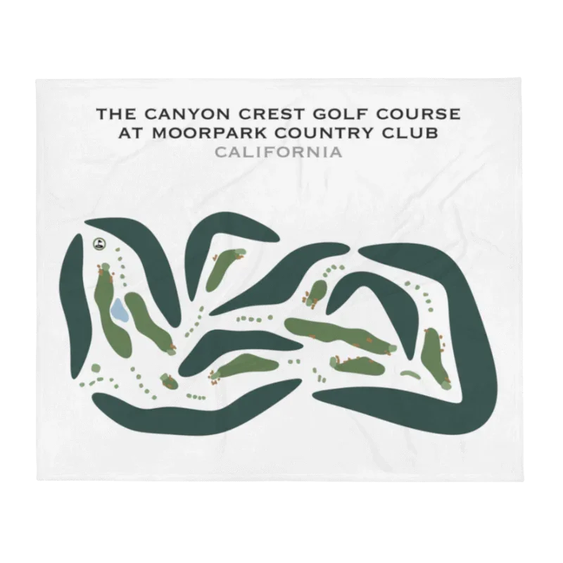 The Canyon Crest Golf Course at Moorpark Country Club, California - Printed Golf Courses