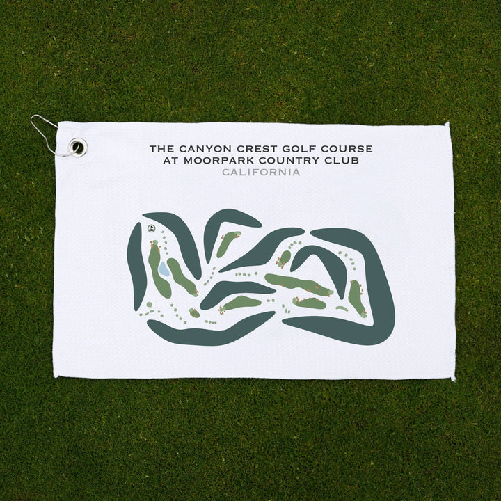 The Canyon Crest Golf Course at Moorpark Country Club, California - Printed Golf Courses
