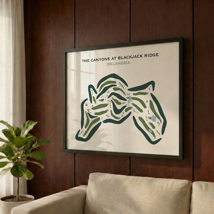 The Canyons at Blackjack Ridge, Oklahoma - Printed Golf Courses