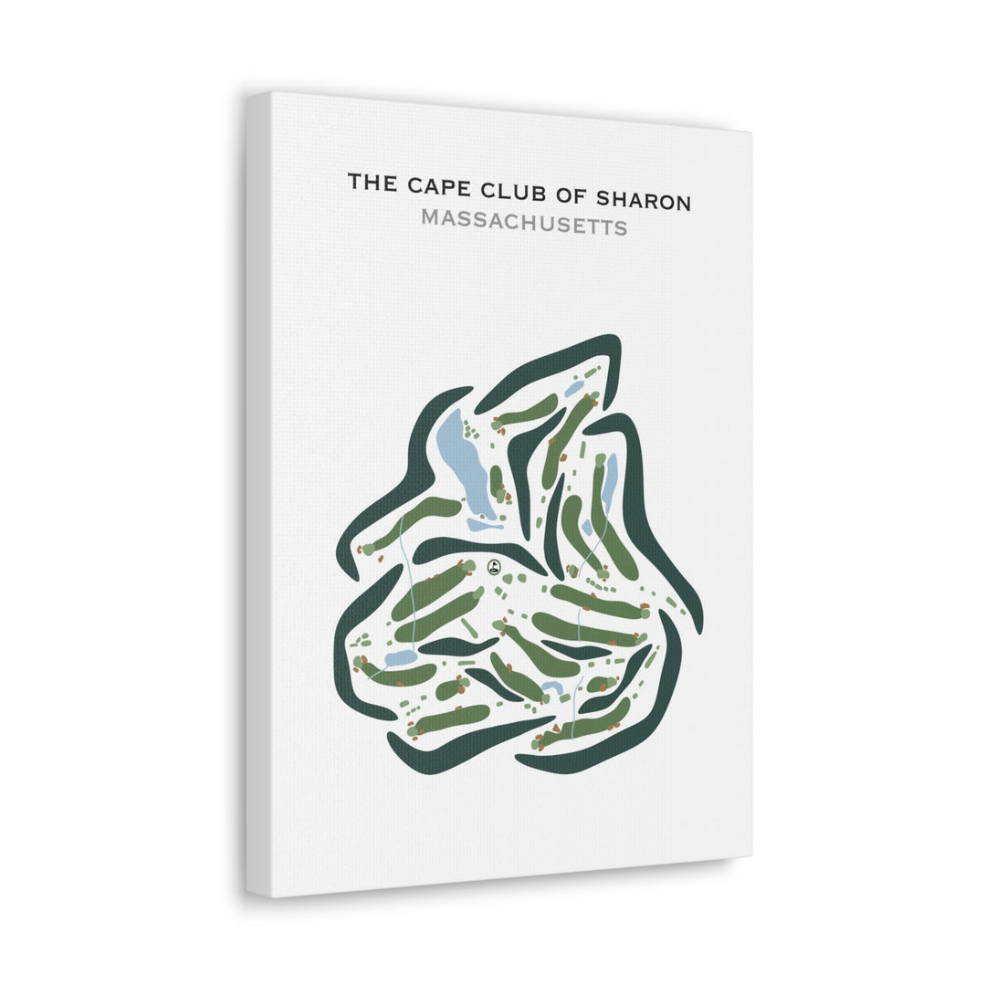 Cape Club of Sharon, Massachusetts - Printed Golf Course