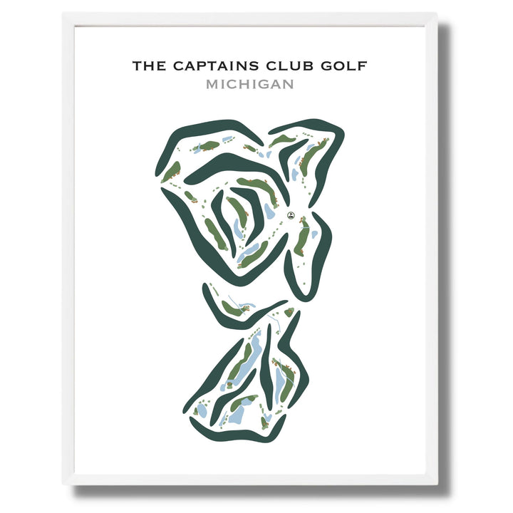 The Captain's Club Golf Club, Michigan - Printed Golf Courses