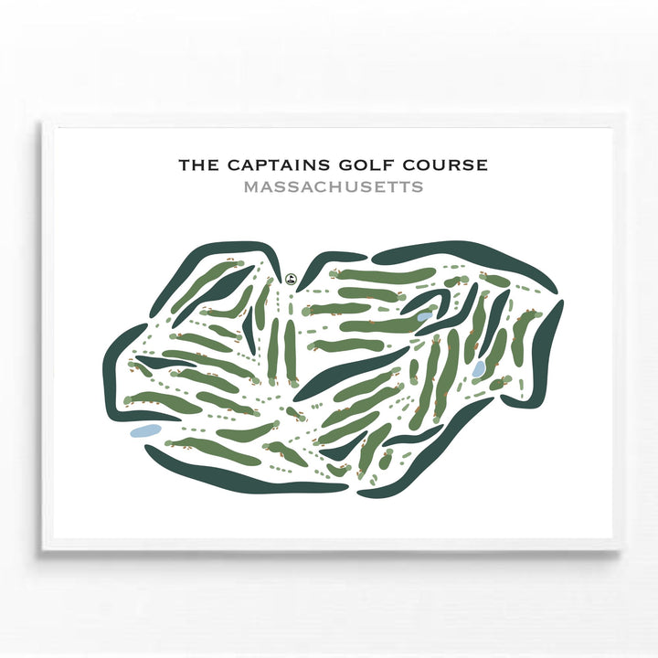 The Captains Golf Course, Massachusetts - Printed Golf Courses