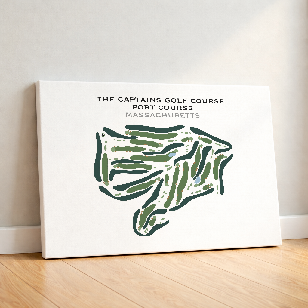The Captains Golf Course, Port Course, Massachusetts - Printed Golf Course