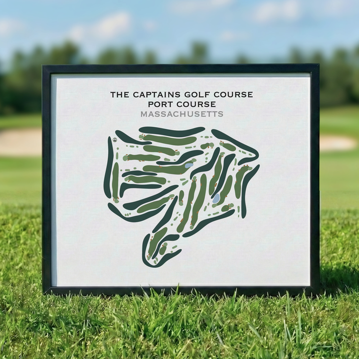 The Captains Golf Course, Port Course, Massachusetts - Printed Golf Course