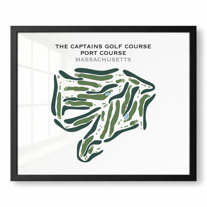 The Captains Golf Course, Port Course, Massachusetts - Printed Golf Course