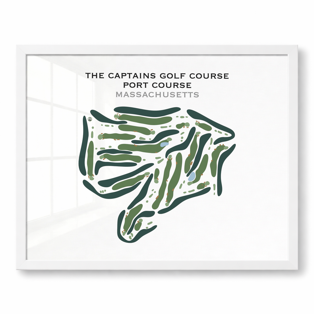 The Captains Golf Course, Port Course, Massachusetts - Printed Golf Course