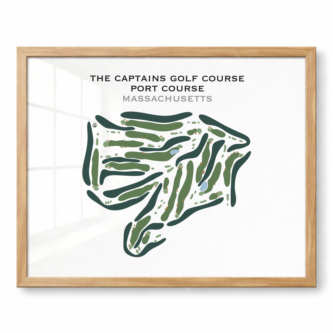The Captains Golf Course, Port Course, Massachusetts - Printed Golf Course