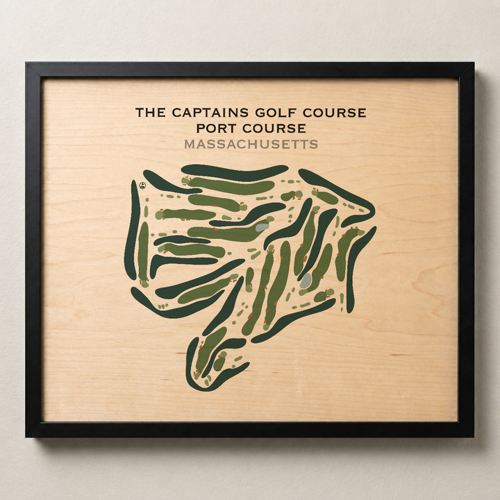 The Captains Golf Course, Port Course, Massachusetts - Printed Golf Course