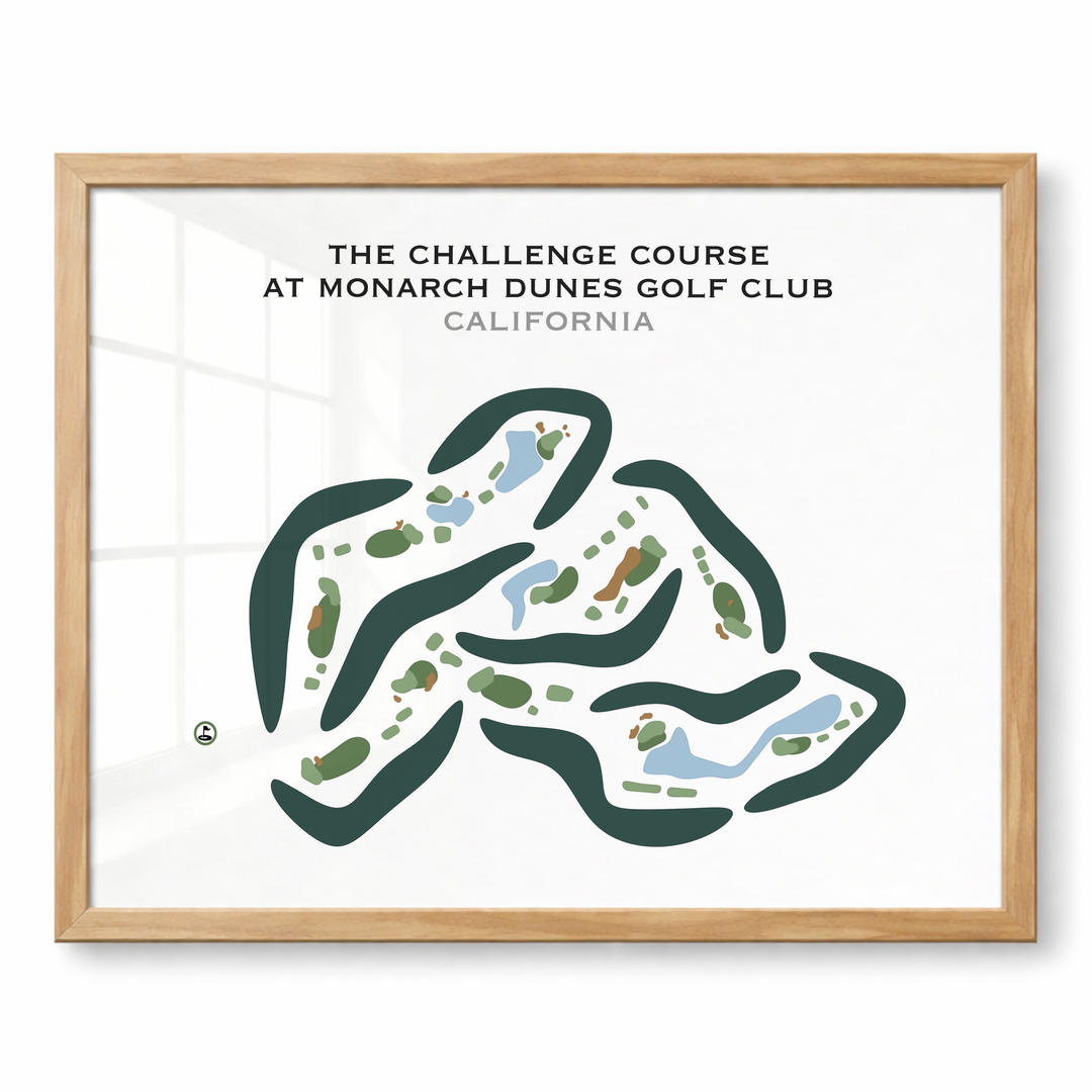 The Challenge Course at Monarch Dunes Golf Club, California - Printed Golf Courses
