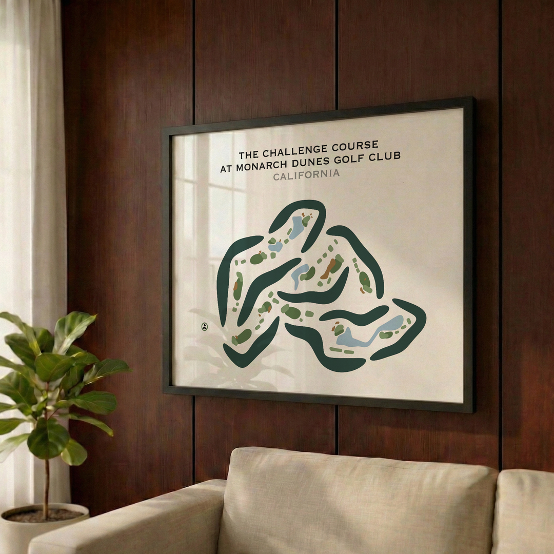 The Challenge Course at Monarch Dunes Golf Club, California - Printed Golf Courses