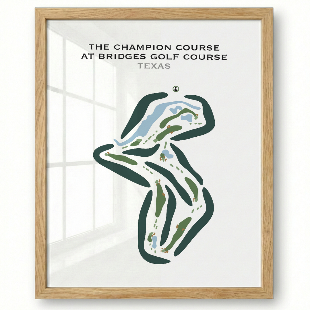 The Champion Course at Firewheel Golf of Park, Texas - Printed Golf Courses