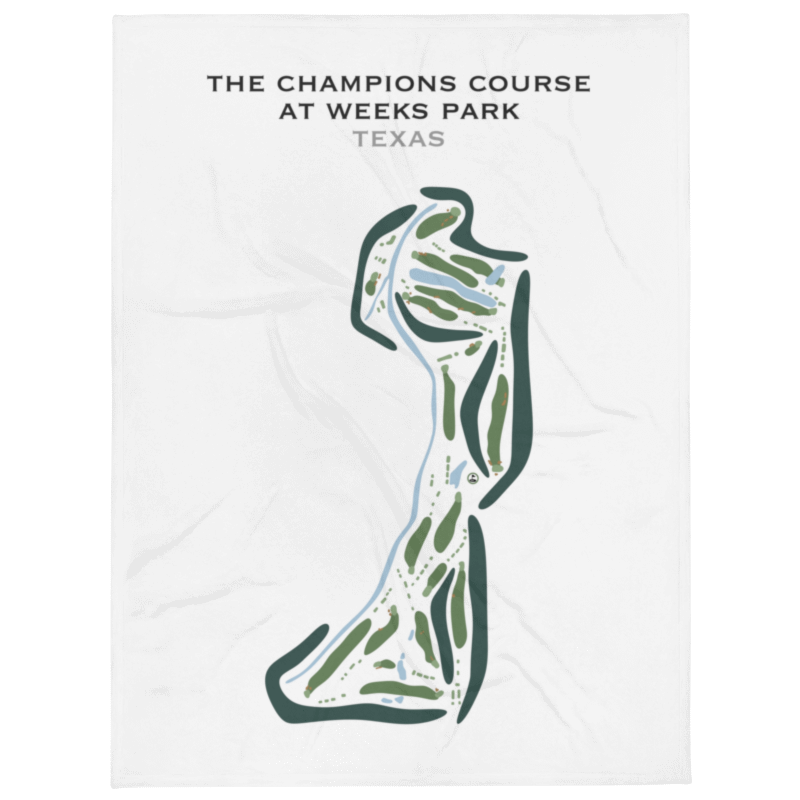 The Champions Course At Weeks Park, Texas - Printed Golf Course