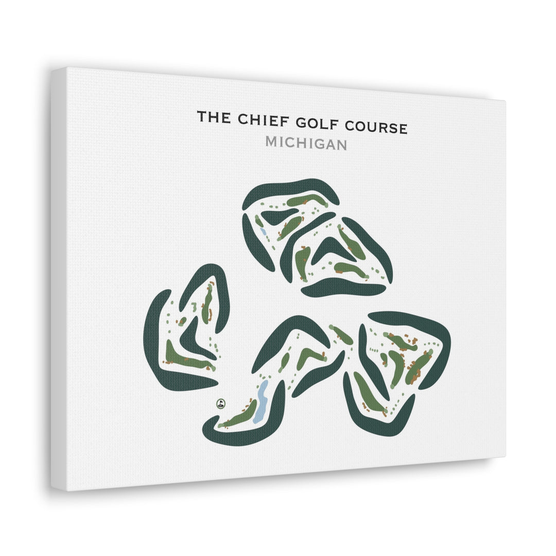 The Chief Golf Course, Michigan - Printed Golf Courses