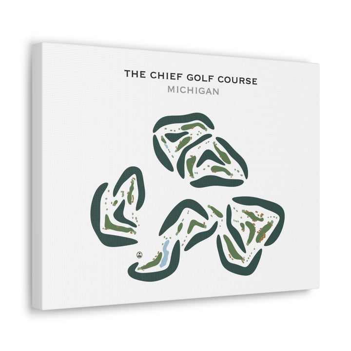 The Chief Golf Course, Michigan - Printed Golf Courses