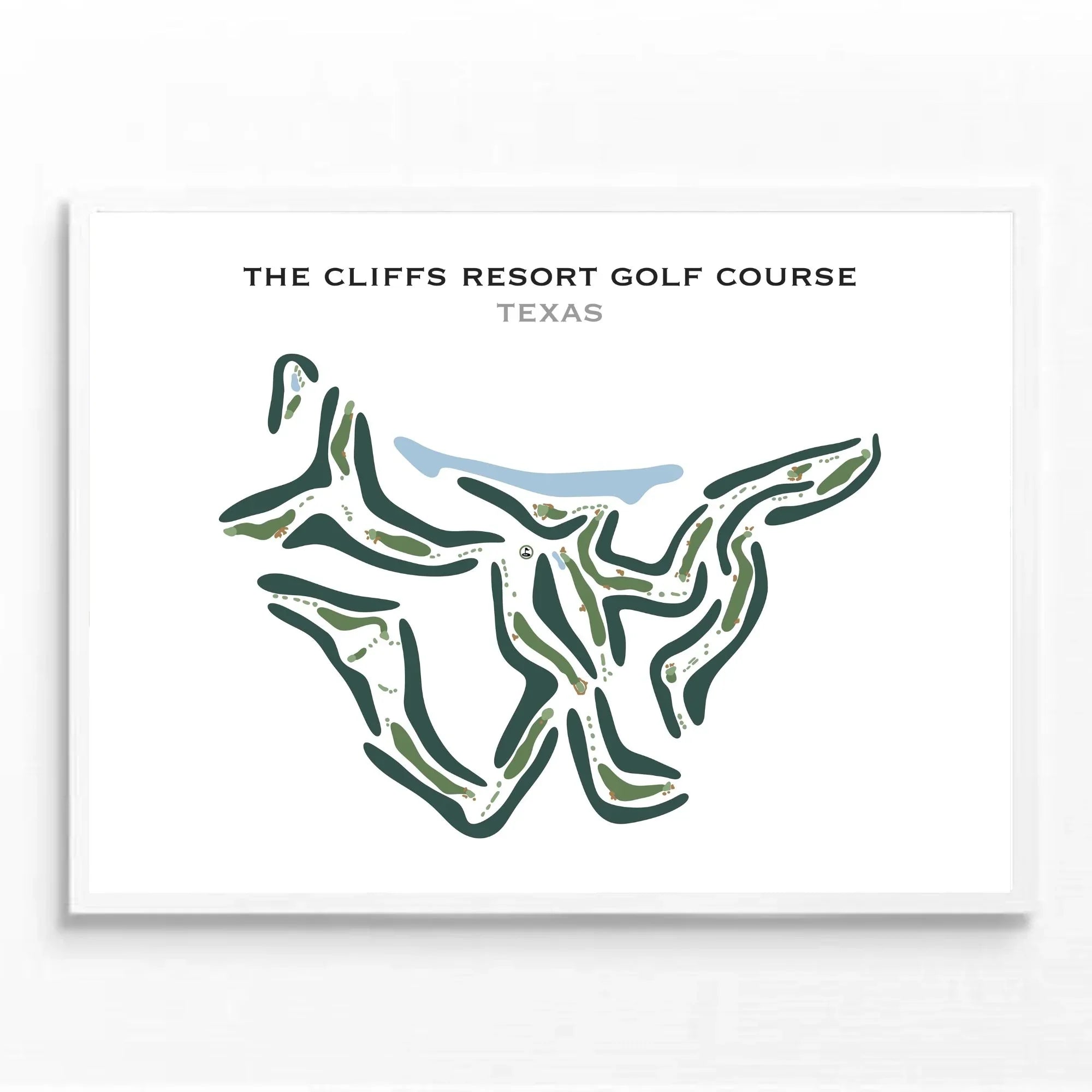 Buy the best printed golf course The Cliffs Resort Golf Course Texas