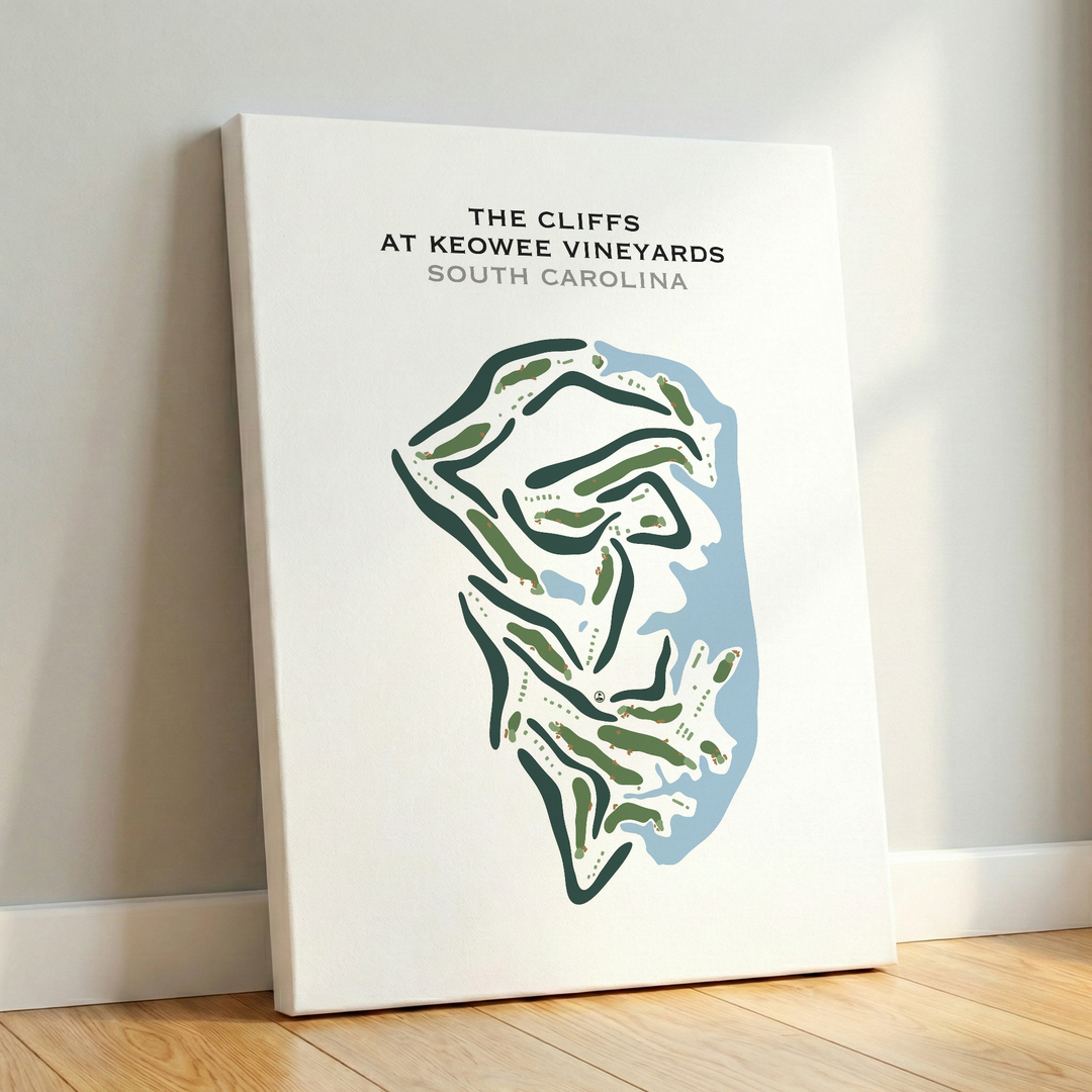 The Cliffs At Keowee Vineyards, South Carolina - Printed Golf Courses