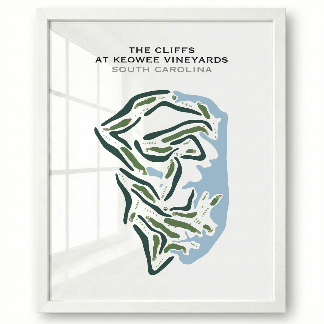 The Cliffs At Keowee Vineyards, South Carolina - Printed Golf Courses