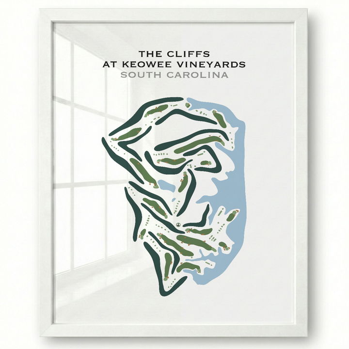 The Cliffs At Keowee Vineyards, South Carolina - Printed Golf Courses