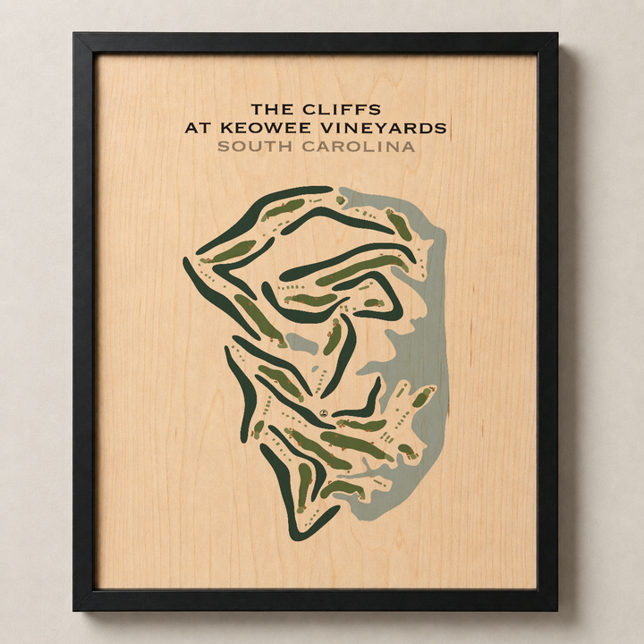 The Cliffs At Keowee Vineyards, South Carolina - Printed Golf Courses