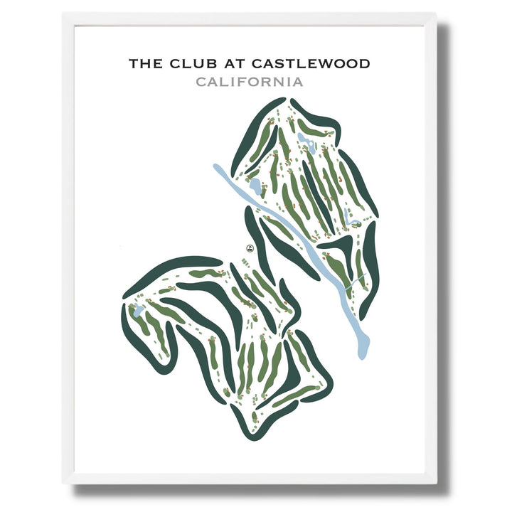 The Club at Castlewood, California - Printed Golf Courses