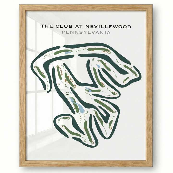 The Club at Nevillewood, Pennsylvania - Printed Golf Courses