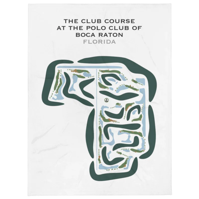 The Club Course at The Polo Club of Boca Raton, Florida - Printed Golf Courses