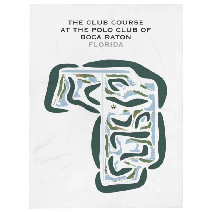 The Club Course at The Polo Club of Boca Raton, Florida - Printed Golf Courses