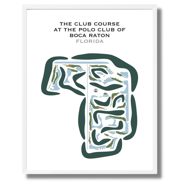The Club Course at The Polo Club of Boca Raton, Florida - Printed Golf Courses