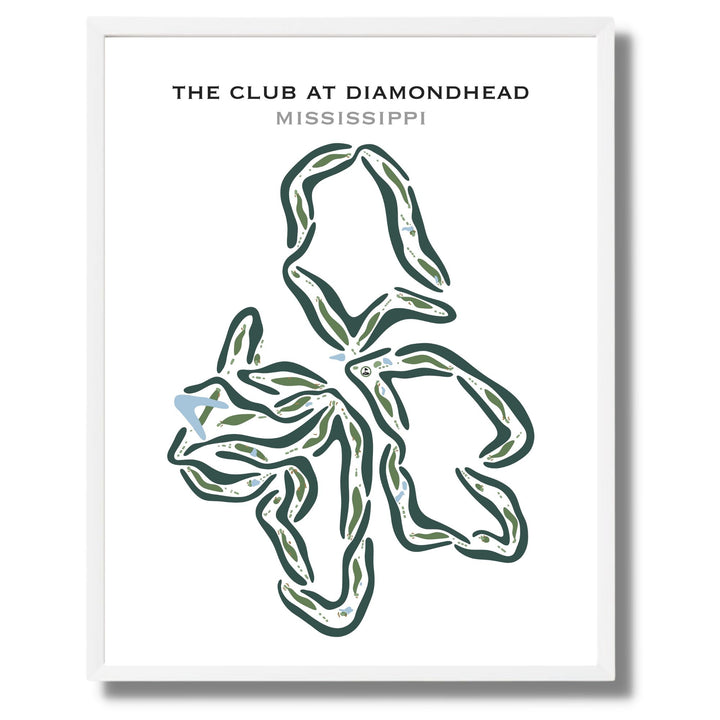 The Club at Diamondhead, Mississippi - Printed Golf Courses