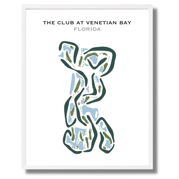 The Club at Venetian Bay, Florida - Printed Golf Courses