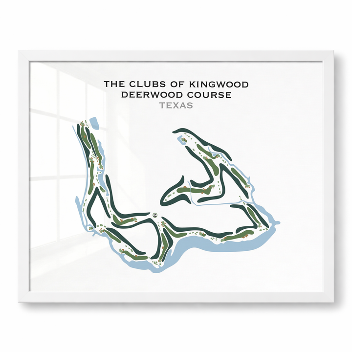 The Clubs of Kingwood - Deerwood Course, Texas - Printed Golf Courses
