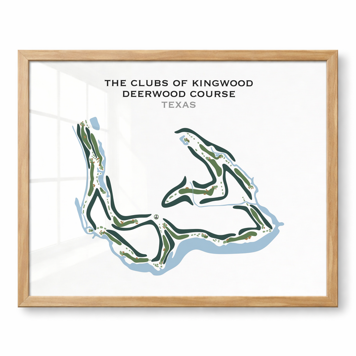 The Clubs of Kingwood - Deerwood Course, Texas - Printed Golf Courses