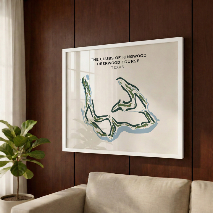 The Clubs of Kingwood - Deerwood Course, Texas - Printed Golf Courses