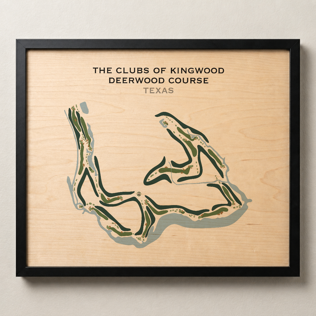 The Clubs of Kingwood - Deerwood Course, Texas - Printed Golf Courses