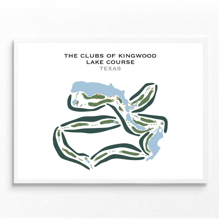 The Clubs of Kingwood - Lake Course, Texas - Printed Golf Courses