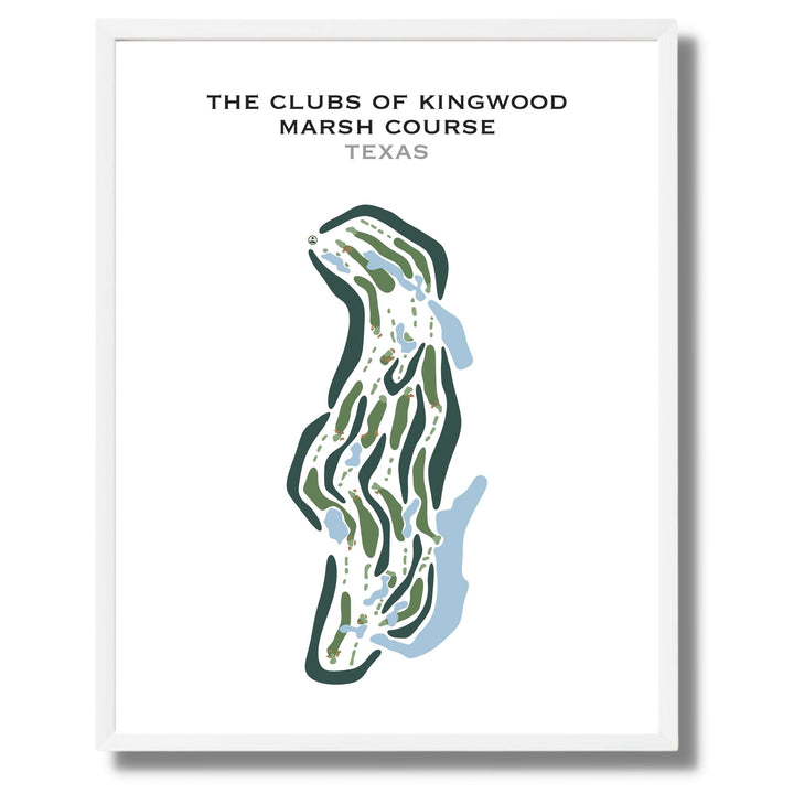 The Clubs of Kingwood - Marsh Course, Texas - Printed Golf Courses