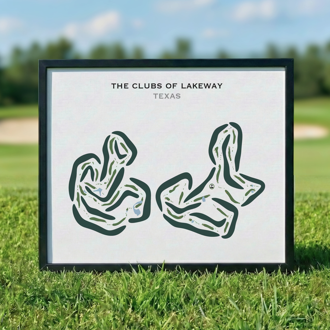 The Clubs of Lakeway, Texas - Printed Golf Courses